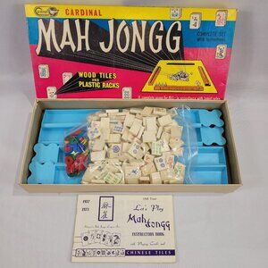 Mah Jongg Vintage Board Game Strategy Boardgame by Cardinal
